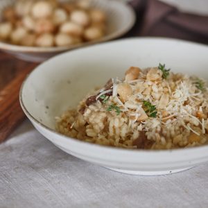 2402 Risotto with truffle roasted macadamias and porcini mushrooms (6)