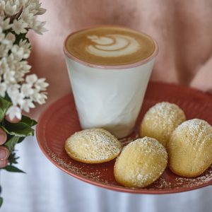 Roasted macadamia madeleines recipe