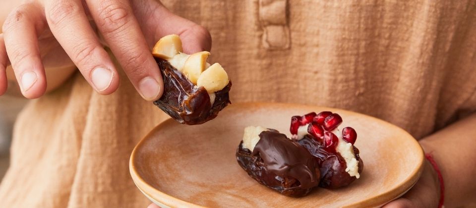 Macadamia butter and medjool dates