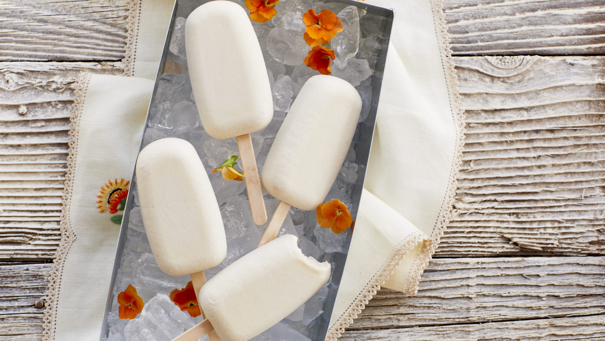 3 ingredient maple macadamia popsicles