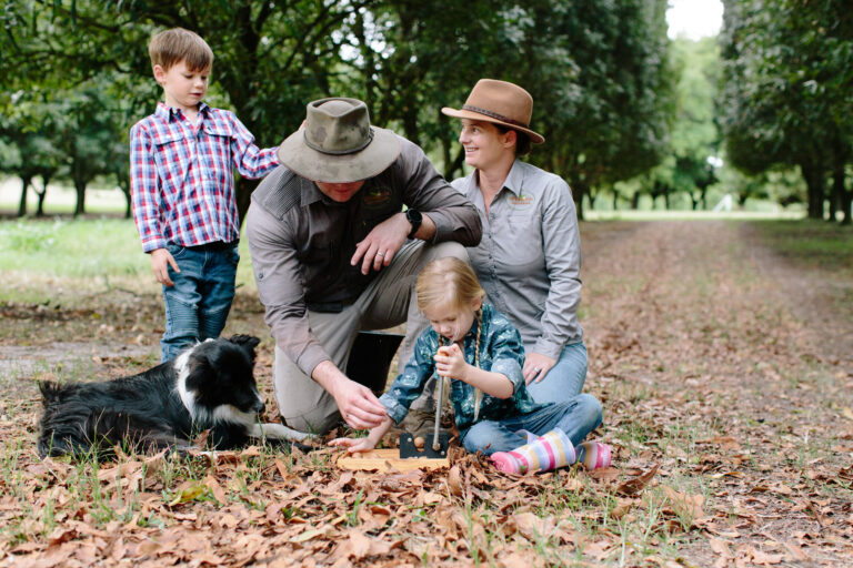 Macadamia farmers Claire and Pat Wilson