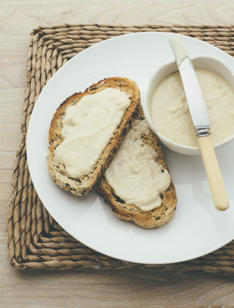 Macadamia nut butter on toast