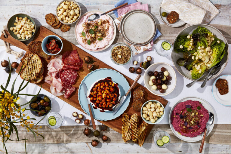 Summer Grazing Table with Australian Macadamias