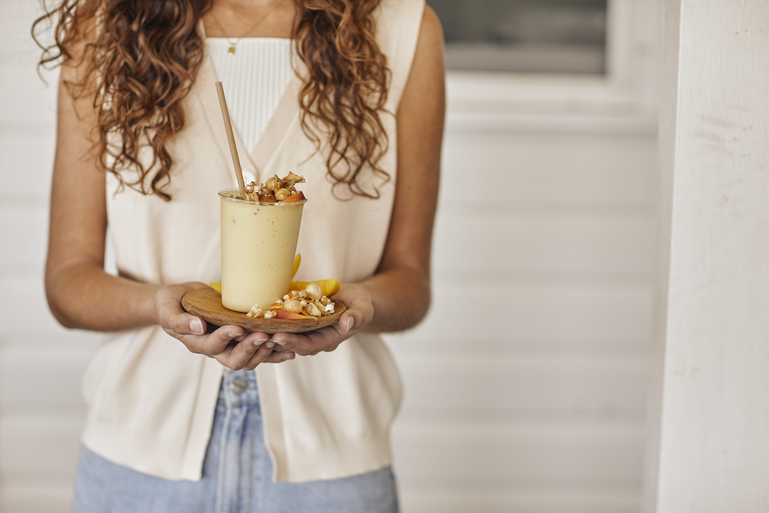 Macadamia milk summer smoothie