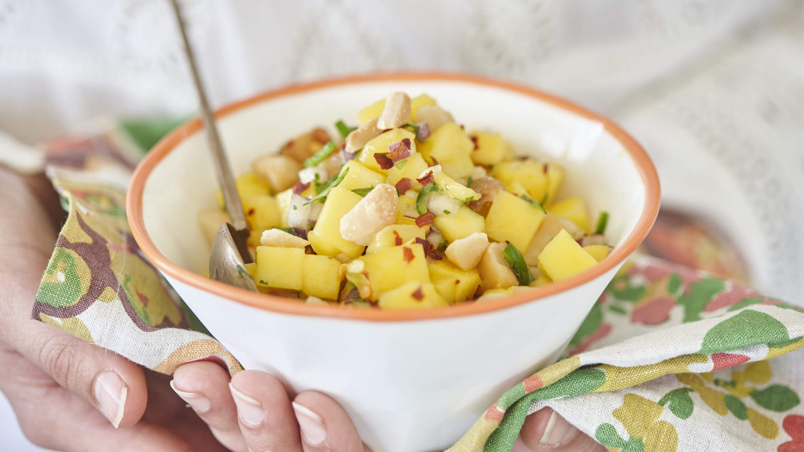 Macadamia and mango salsa