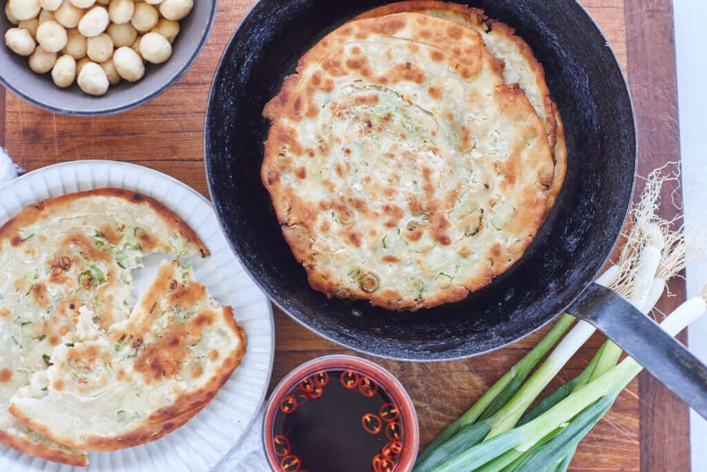 Chinese style savoury pancakes