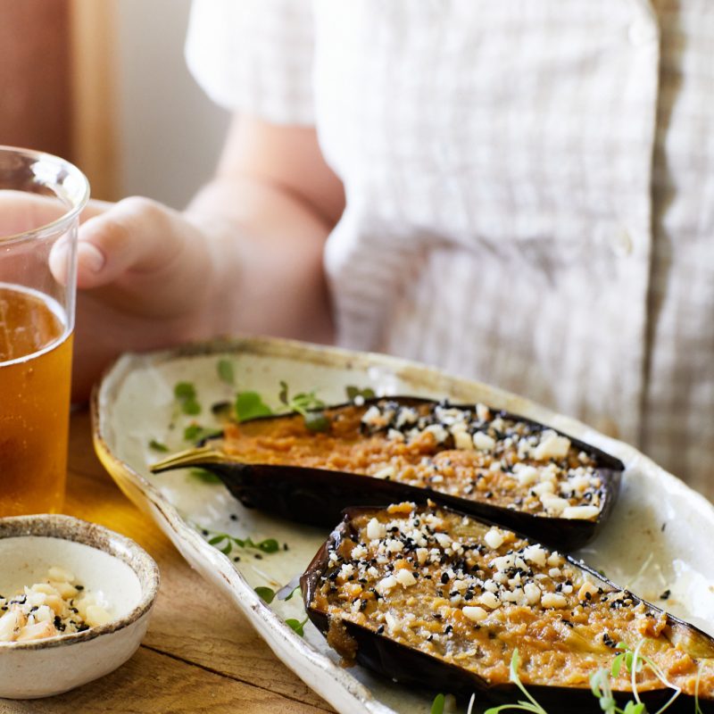 2011 Grilled eggplant with macadamia miso (2)