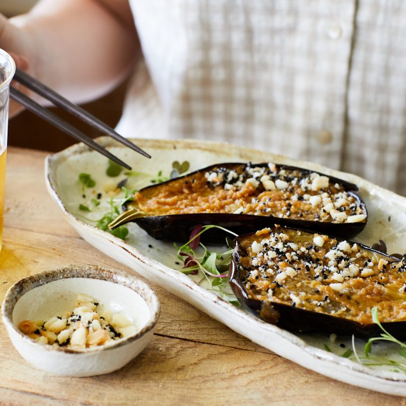 2011 Grilled eggplant with macadamia miso (7)