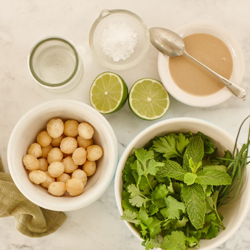 2011 Macadamia green goddess dressing (Step 1)