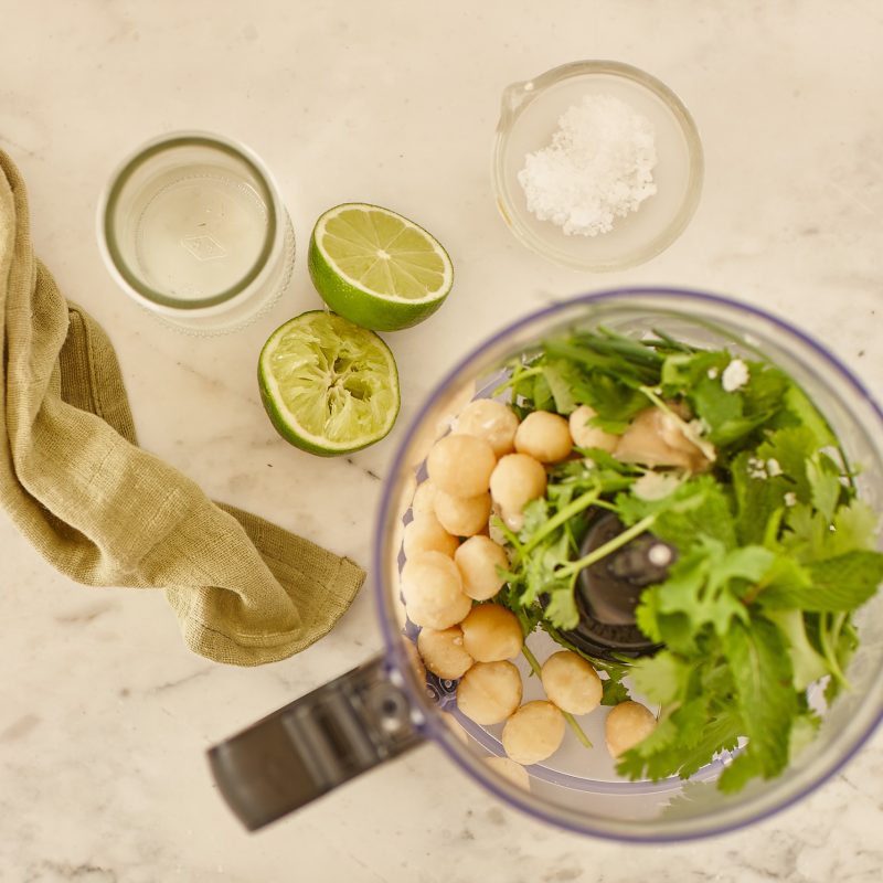 2011 Macadamia green goddess dressing (Step 2)