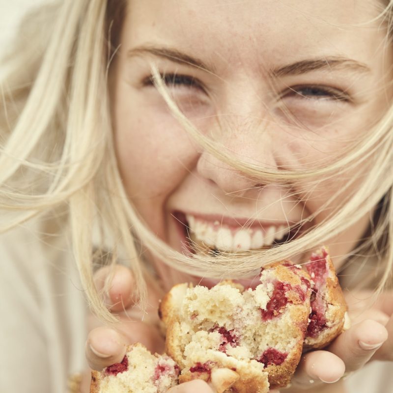 2110 Macadamia, white chocolate and raspberry muffins (16)