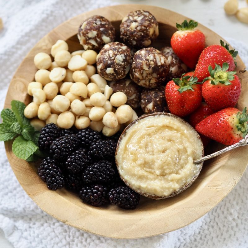 macadamia snack plate