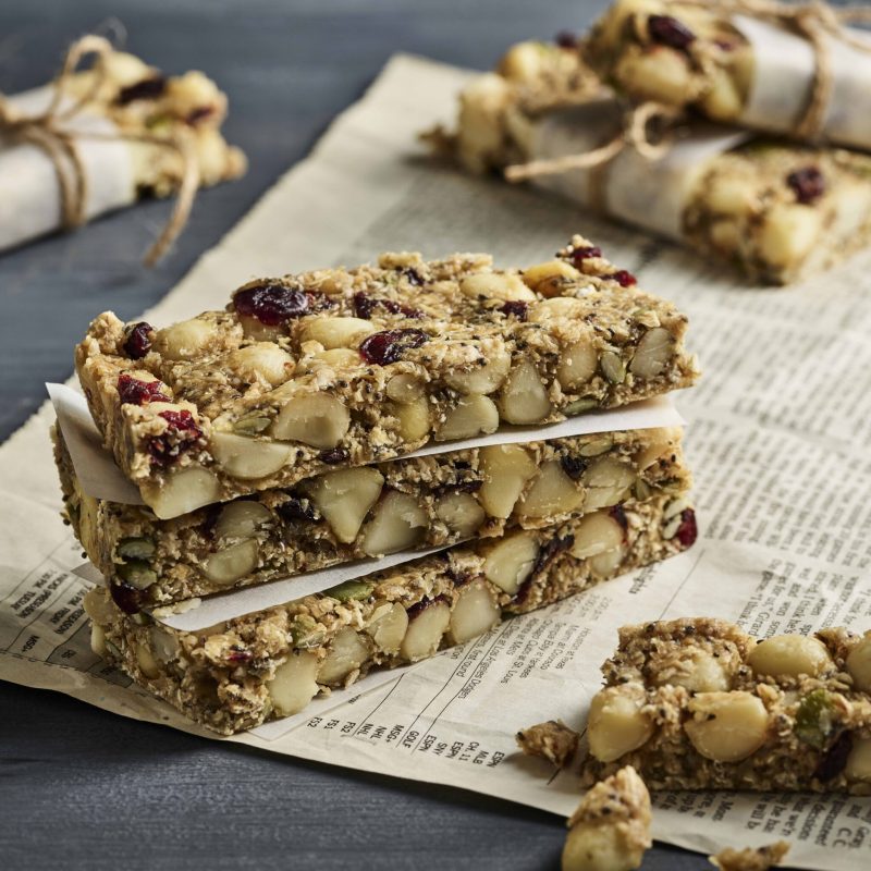 Macadamia and seed nut bars