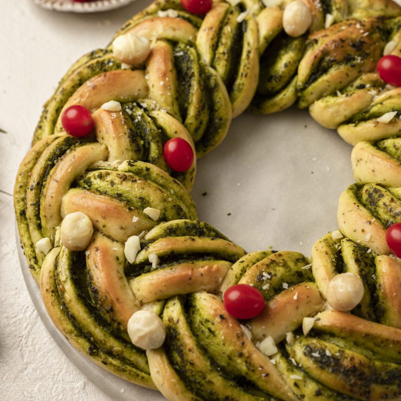 macadamia pesto wreath 4 - anthea cheng